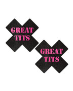 Pastease Great Tits Cross - Black/Pink