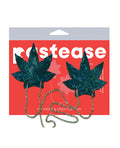 Pastease Chains Disco Weed Leaf - Green
