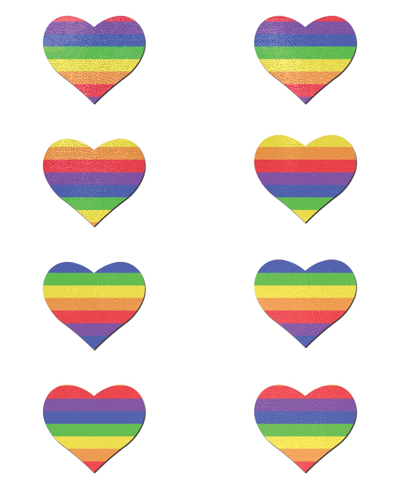 Pastease Mini Rainbow Heart - Pack of 8