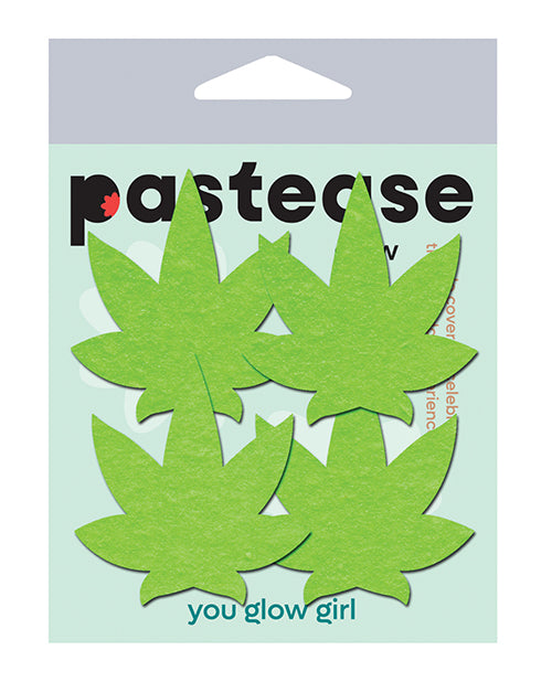 Pastease Petites Leaf - Glow in the Dark Green Pack of 2 Pair