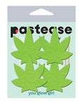 Pastease Petites Leaf - Glow in the Dark Green Pack of 2 Pair