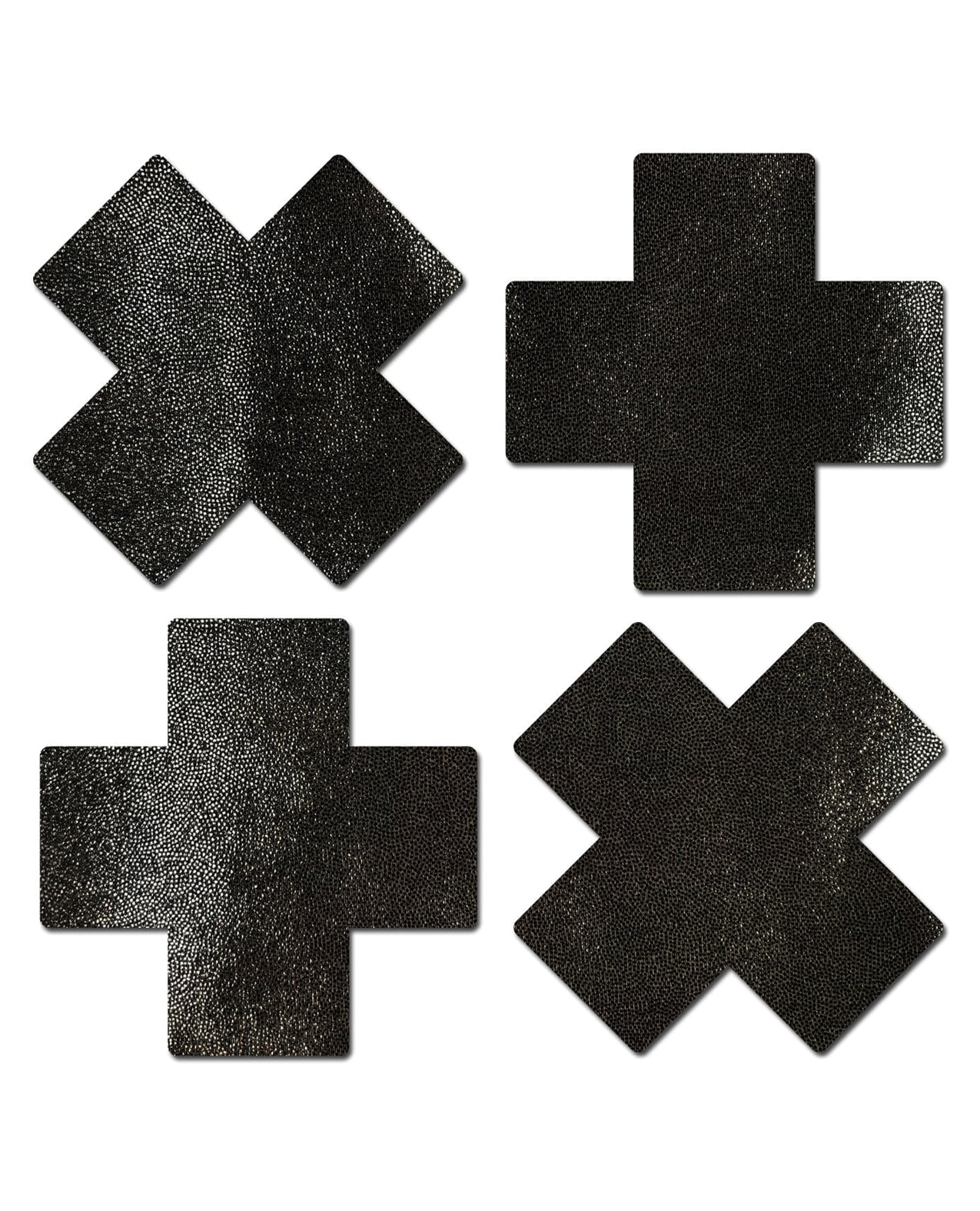Pastease Premium Petites Liquid Cross - Black Pack of 2 Pair