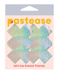 Pastease Premium Petites Holographic X - Silver Pack of 2 Pair