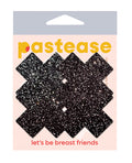Pastease Premium Petites Sparkle X - Black Pack of 2 Pair