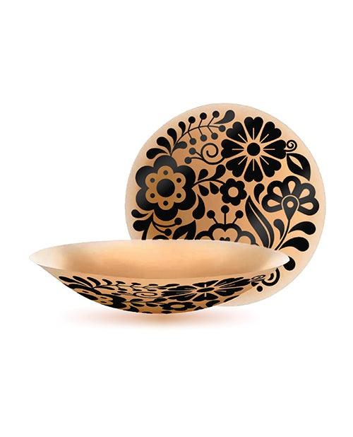 Pastease HALOS Silicone Floral Nipple Covers w/Travel Box - Bloom A - C Cup 10 or More Uses
