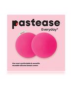 Pastease HALOS Silicone Nipple Covers w/Travel Box - Neon Pink D+ Cup 10 or More Uses