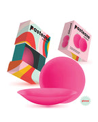 Pastease HALOS Silicone Nipple Covers w/Travel Box - Neon Pink A - C Cup 10 or More Uses