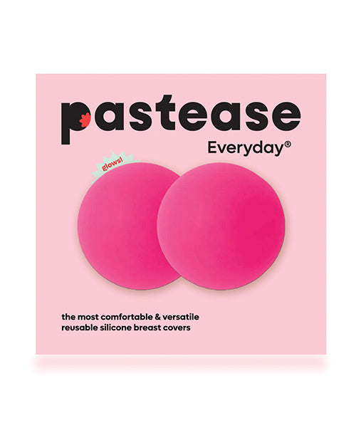 Pastease HALOS Silicone Nipple Covers w/Travel Box - Neon Pink A - C Cup 10 or More Uses