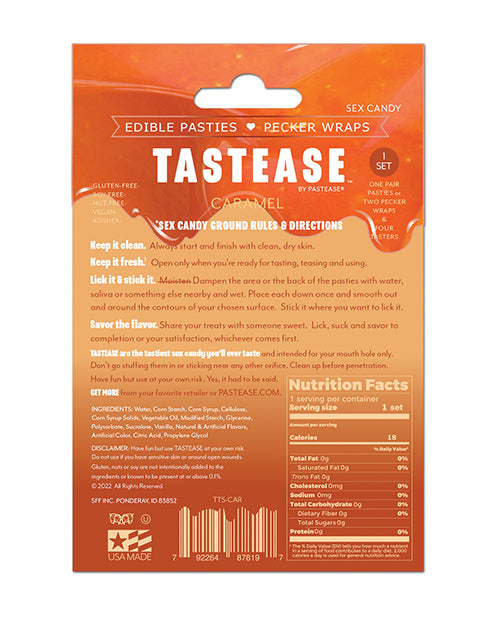 Pastease Tastease Edible Pasties & Pecker Wraps - Caramel