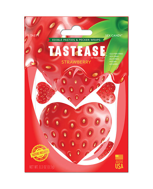 Pastease Tastease Edible Pasties & Pecker Wraps - Strawberry