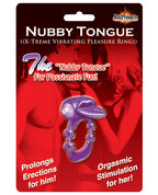 Nubby Tongue X - Treme Vibrating Pleasure Ring - Purple