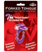 Forked Tongue X - treme Vibrating Pleasure Ring - Purple