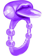 Forked Tongue X - treme Vibrating Pleasure Ring - Purple