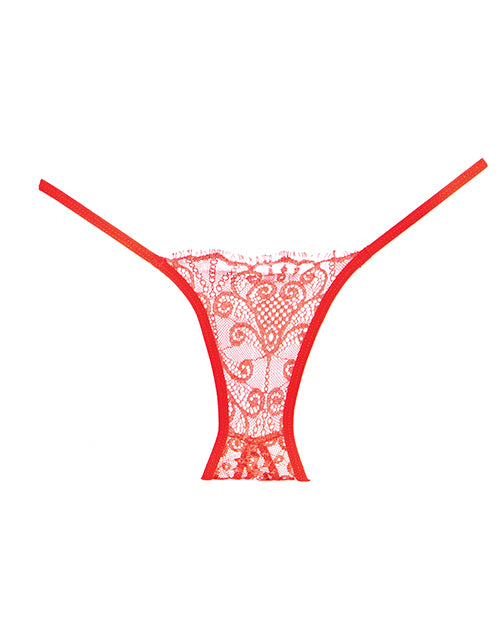 Adore Lace Enchanted Belle Panty Red