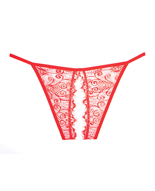 Adore Lace Enchanted Belle Panty Red