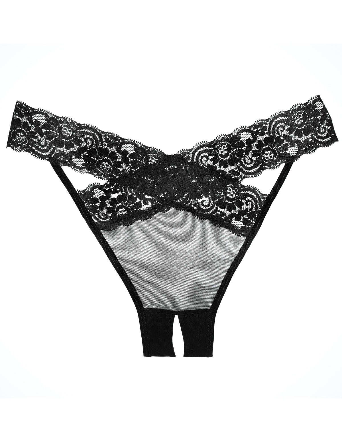 Adore Sheer & Lace Desire Panty Black