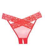 Adore Sheer & Lace Desire Panty Red