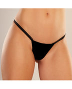 Adore Between the Cheats Velvet Panty Black