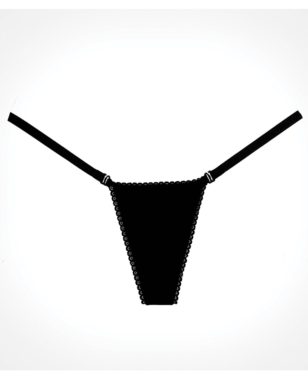 Adore Between the Cheats Velvet Panty Black