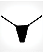Adore Between the Cheats Velvet Panty Black