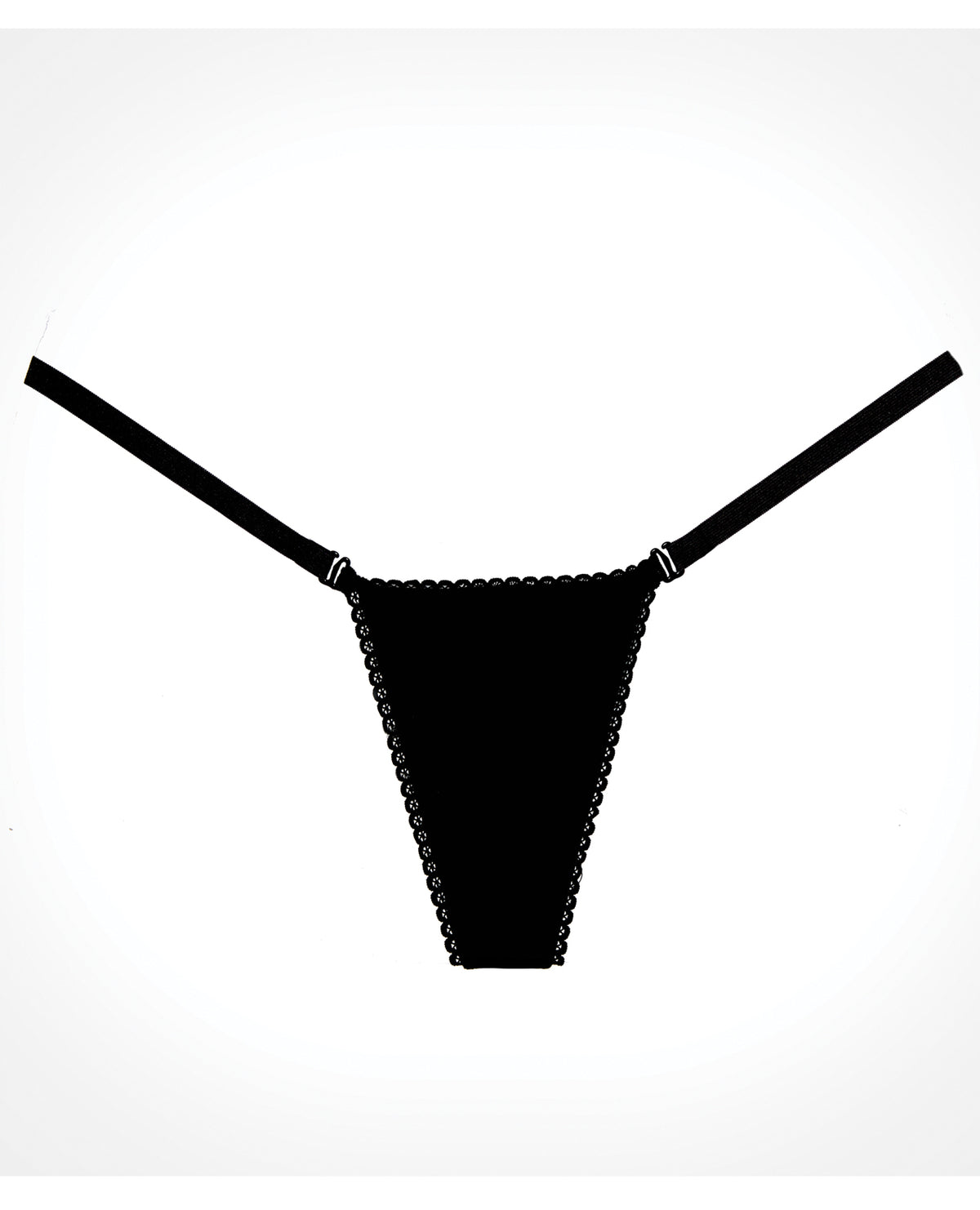 Adore Between the Cheats Velvet Panty Black
