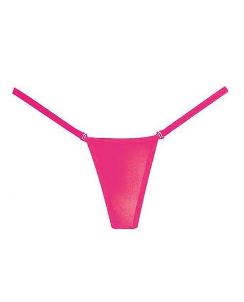 Adore Between the Cheats Wetlook Panty Hot Pink