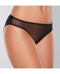 Adore Sheer Teaz Open Panty Black