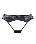 Adore Kiss Mesh & Lace Open Panty Black