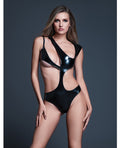 Allure Risque Lover Latex Look Vinyl Peek - A - Boo Teddy - Black