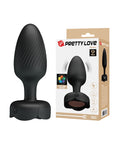 Pretty Love Varian Butt Plug w/Multi Color Bottom Light - Black