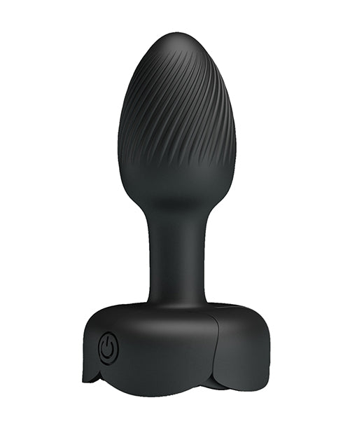 Pretty Love Olman Butt Plug w/Multi Color Bottom Light - Black