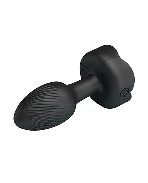 Pretty Love Olman Butt Plug w/Multi Color Bottom Light - Black