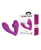 Pretty Love Nauty Thumping & Vibrating Insertable Vibrator - Fuchsia