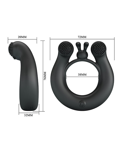 Pretty Love Vibrating Penis Ring - Dahlia