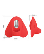 Pretty Love Carnation Manta Ray Finger Vibe - Red