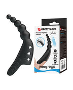 Pretty Love Jordin Beaded Finger Vibe - Black