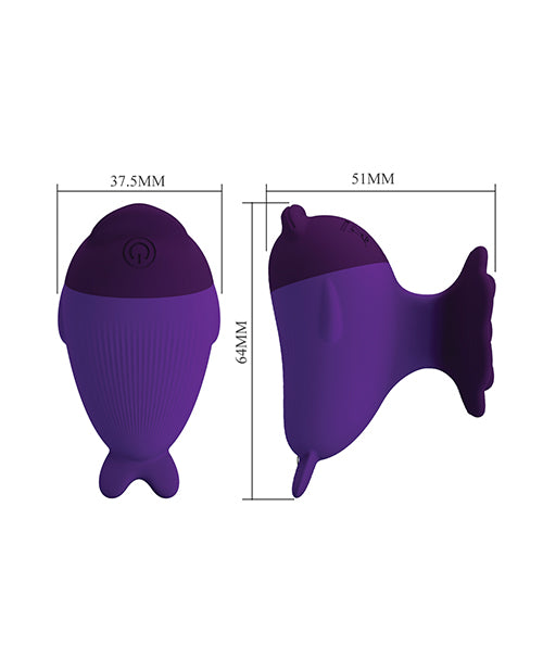 Pretty Love Dolphin Finger Vibe - Purple