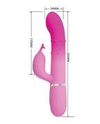 Pretty Love Shima Vertical & Horizontal Beads Rabbit - Pink