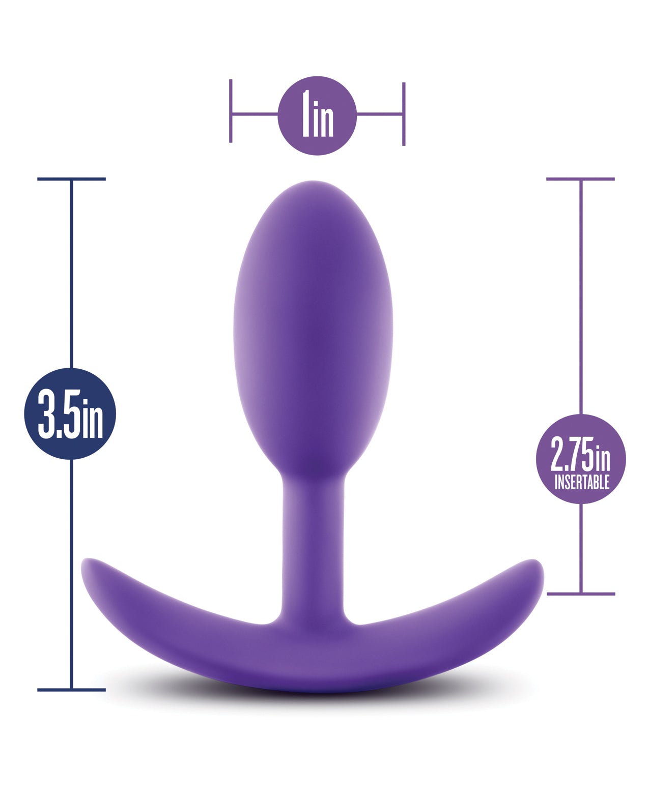 Blush Luxe Wearable Vibra Slim Plug - Purple