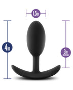 Blush Luxe Wearable Vibra Slim Plug - Black