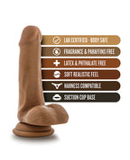 Blush Coverboy Captain Mike 6" Realistic Cock - Mocha