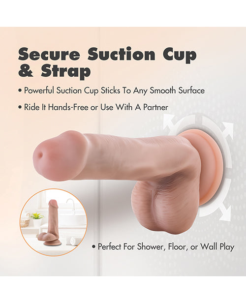 Blush Dr. Skin 6" Posable Dildo With Balls - Vanilla