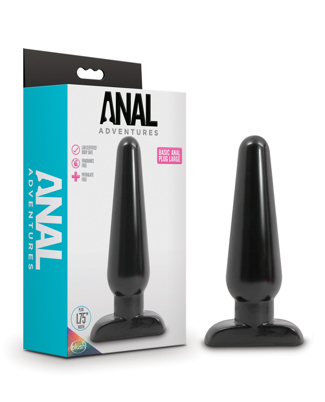 Blush Anal Adventures Basic Anal Plug - Black