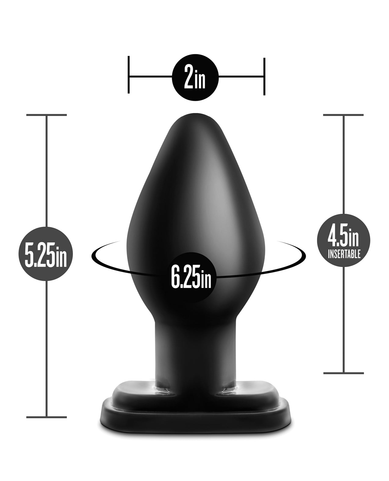 Blush Anal Adventures Plug - Black