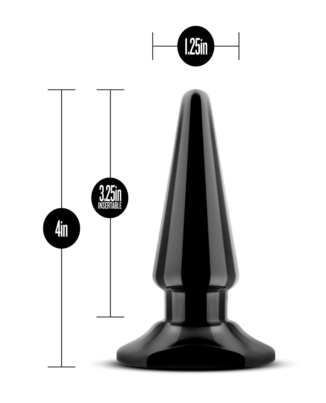 Blush Anal Adventures Easy Plug - Black