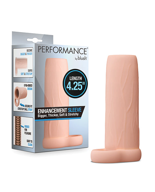 Blush Performance 4.25" Enhancement Sleeve - Beige