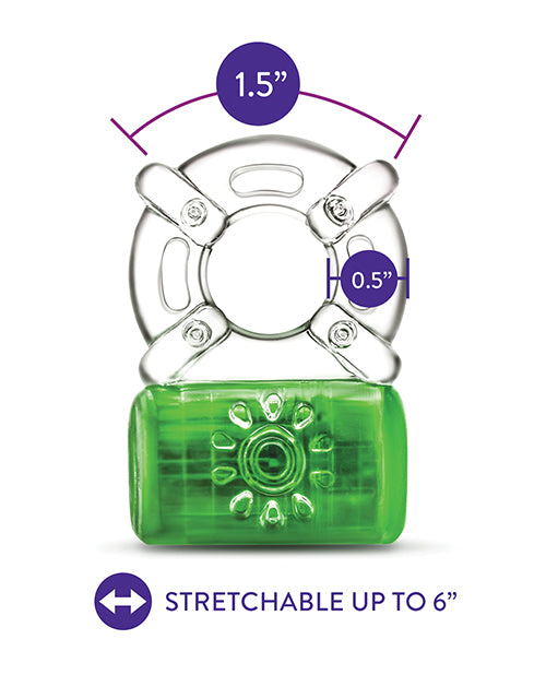 Blush Play With Me - Pleaser Rechargeable C - Ring - Neon Green
