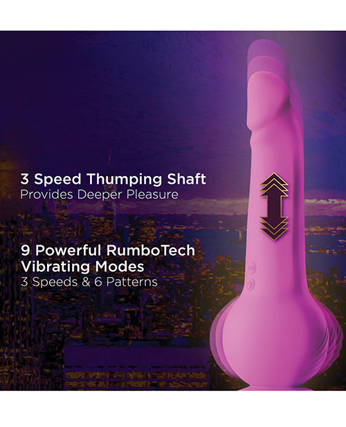 Blush Impressions New York Gyro Quake Dildo - Purple