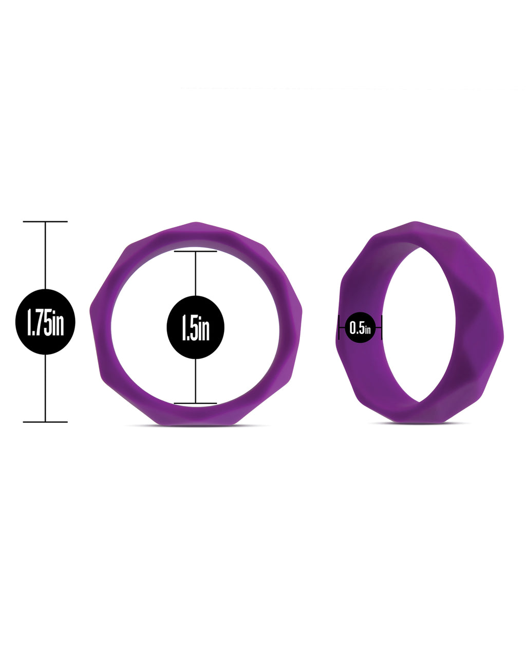 Blush Wellness Geo C - Ring - Purple