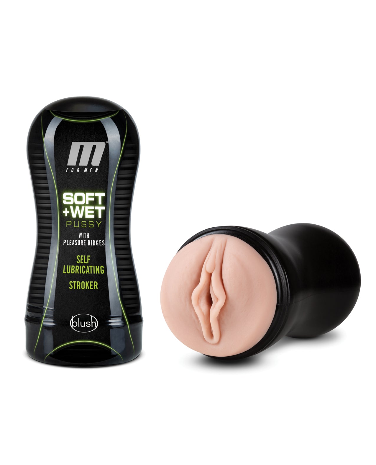 Blush for Men Soft & Wet Pussy with Pleasure Ridges Self Lubricating Stroker - Vanilla